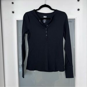 So Henley long sleeve size L